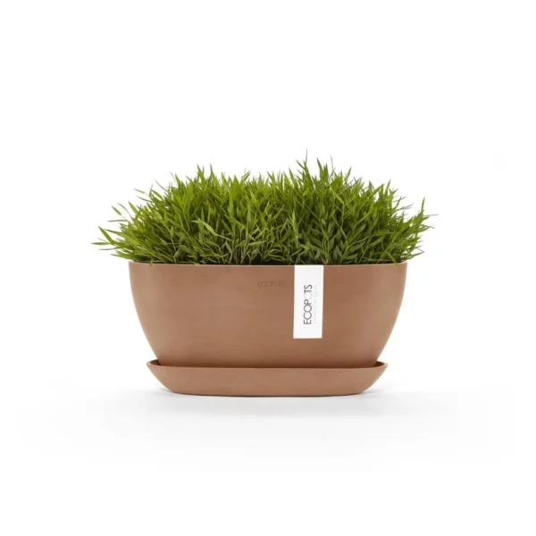 ⁦مركن فايبر موديل ECOPOTS SOFIA 30*12*13 - تيراكوتا⁩ - الصورة ⁦4⁩