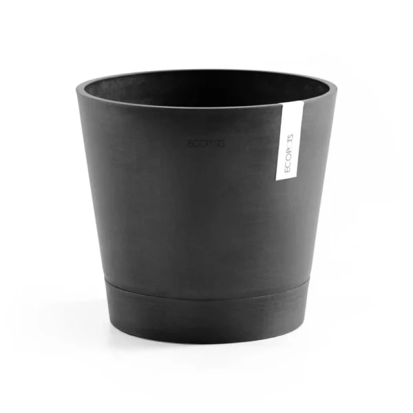 ⁦مركن فايبر موديل ECOPOTS VENICE 30*26 - رمادي غامق⁩ - الصورة ⁦2⁩