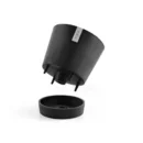 مركن فايبر موديل ECOPOTS VENICE 30*26 - رمادي غامق