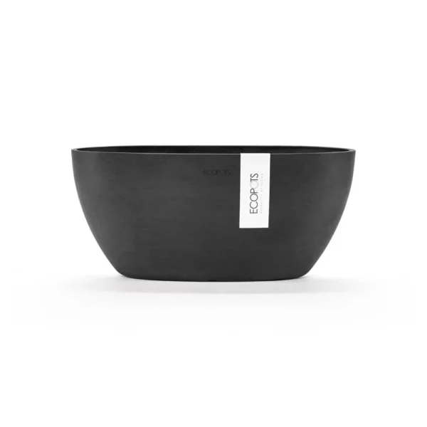 ⁦مركن فايبر موديل ECOPOTS SOFIA 30*12*13 - رمادي غامق⁩ - الصورة ⁦2⁩