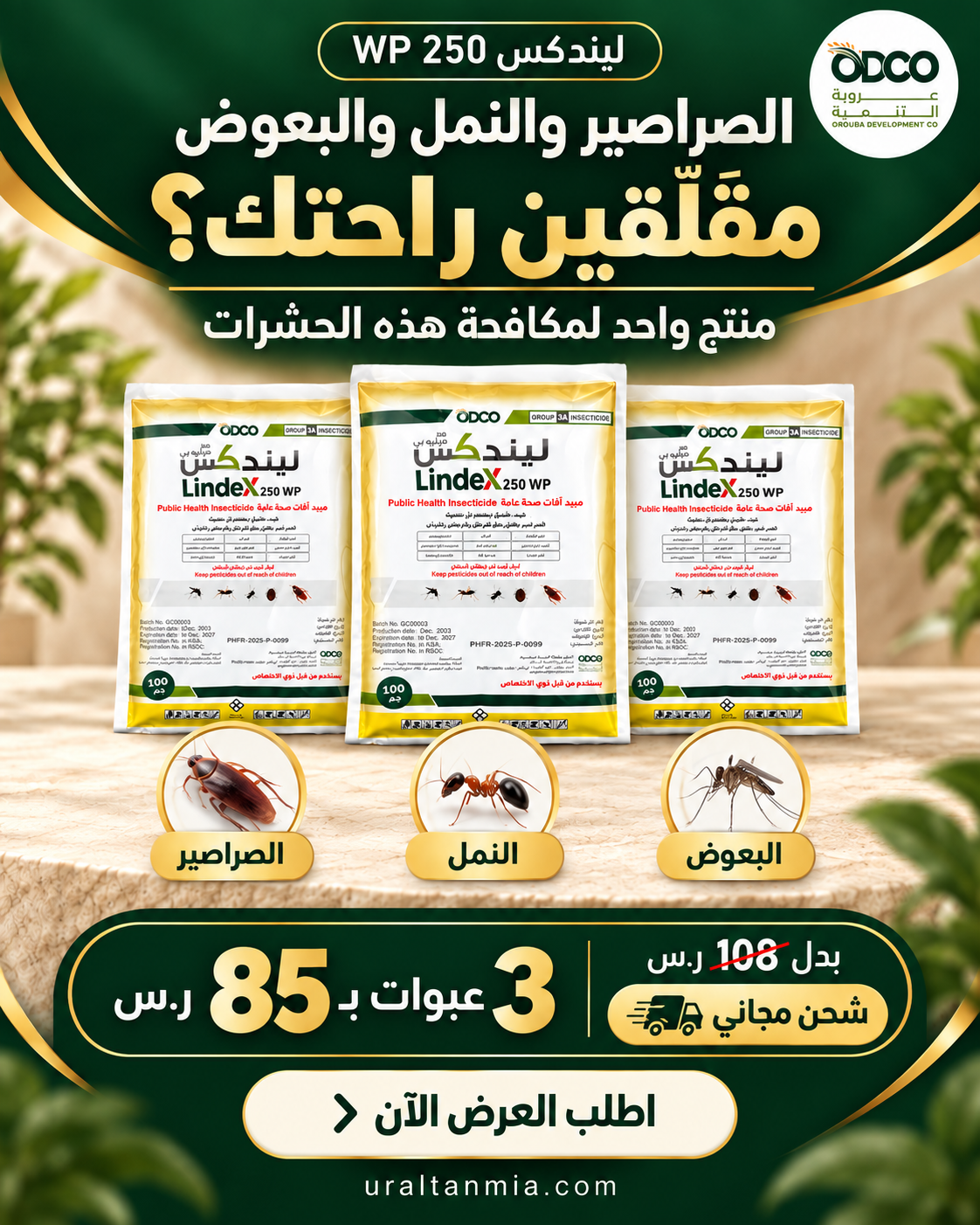 ليندكس 250 WP مبيد حشري 100 جرام – LINDEX - الصورة 2